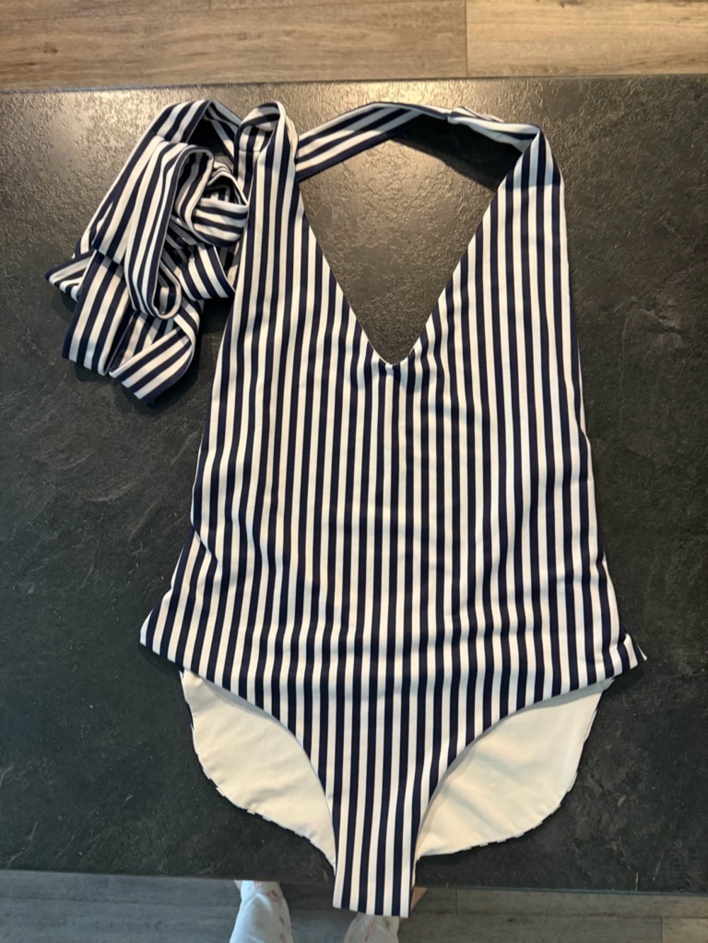 Londre multiway Striped Navy and White Swimsuit